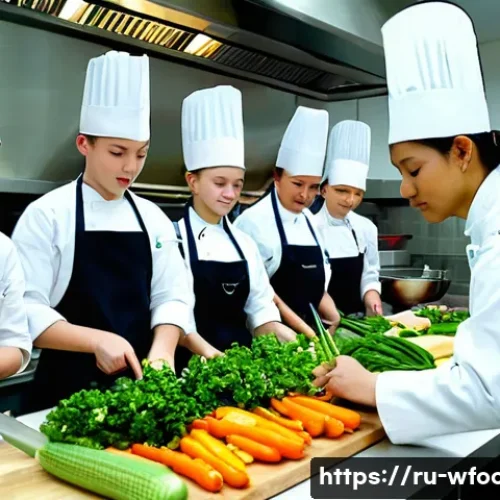 양식조리 기능사 자격증 취득 비용 - **Culinary College Practical Session**
    A group of enthusiastic young culinary students, both mal...
