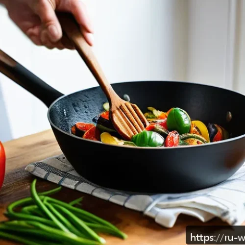 양식조리와 비건 요리의 연계성 - A vibrant kitchen scene showcasing a chef preparing a traditional ratatouille with a modern plant-ba...